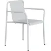 TIPTOE - Fauteuil de repas empilable Panorama - Gris - Acier thermolaq...