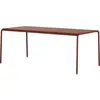 TIPTOE - Table rectangulaire Panorama - Rouge - Acier thermolaqué