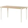 TIPTOE - Table rectangulaire Balthazar - Blanc - Bois recyclé agglomér...