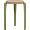 TIPTOE - Tabouret empilable Lou - Vert - Chêne massif éco-certifié - D...