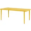 TIPTOE - Table rectangulaire Midi - Jaune - Acier thermolaqué