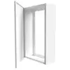 Coffret d'habillage Atole 13 modules en acier blanc - h. utile : 480 mm