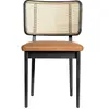 Chaises - Chêne Noir / Sans Accoudoirs Cannage, Cuir Tabac Red edition