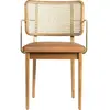 Chaises - Chêne / Accoudoirs Cannage, Cuir Tabac Red edition