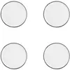 Björn Lot de 4 assiettes à pain en grès blanc D16.5