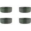 Björn Lot de 4 bols moyens en grès vert D16.5