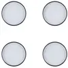 Björn Lot de 4 assiettes à pain en grès noir D15.5