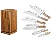 Björn Bjorn - Bloc avec couteaux de cuisine Jakob Skagen bois mat - 7 pièces T.U