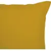 Home collection Blanc Passion - 2 Taies d'oreiller 100% Coton unies safran 63x63 cm