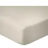 Home collection Drap housse coton ivoire 160x200 cm