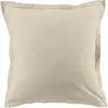 Home collection Blanc Passion - 2 Taies d'oreiller en coton unies grège 63x63 cm