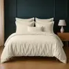 Home collection Blanc Passion - Parure housse de couette unie ivoire 240x220 cm