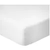 Home collection Drap housse coton blanc 90x190 cm
