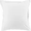 Home collection Lot De 2 Taies D'oreiller 63x63cm 100% Coton 57fils Blanc