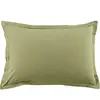 Home collection Blanc Passion - 2 Taies d'oreiller en coton unies verveine 50x70 cm