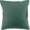 Home collection Blanc Passion - 2 Taies d'oreiller 100% Coton unies bleu canard 63x63 cm