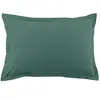Home collection Blanc Passion - 2 Taies d'oreiller 100% Coton unies bleu canard 50x70 cm