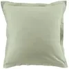 Ateliers du Linge - 2 Taies d'oreiller unies 100% Coton vertes 63x63 cm