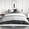 Parure de lit housse de couette avec taie d'oreiller 100% Coton 57 fil...