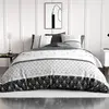 Atelier du Coton - Parure housse de couette Casta bleue 260x240 cm
