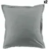 Drap housse percale de coton lavé vert 200x200 cm