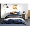Parure de couette 100% coton 57 fils imprimée 260x240 2 taies