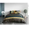 Atelier du Coton - Parure housse de couette Qobe marron 240x220 cm