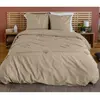 Parure housse de couette coton gris 240x220 cm