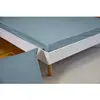 Baton Rouge - Drap housse en percale de coton bleu fumé 140x190 cm