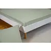 Baton Rouge - Drap housse en percale de coton vert sauge 140x190 cm