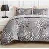 Home Collection - Parure housse de couette en Coton grise 240x220 cm