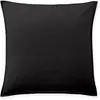 Baton Rouge Taie d'oreiller percale de coton noir minuit 65x65 cm