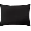 Baton Rouge Taie d'oreiller percale de coton noir minuit 50x70 cm