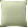 Baton Rouge - Taie d'oreiller avec volant en percale de coton lavé vert d'eau 65x65 cm