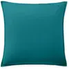 Baton Rouge Taie d'oreiller percale de coton bleu canard 65x65 cm