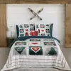 Parure de couette 100% coton 57 fils imprimée 240x220 2 taies