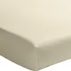 Baton Rouge - Drap housse en percale de coton lavé bonnet 30 cm ecru naturel 140x190 cm