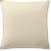 Baton Rouge Taie d'oreiller percale de coton ecru naturel 65x65 cm