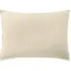 Baton Rouge Taie d'oreiller percale de coton ecru naturel 50x70 cm