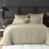 Baton Rouge - Housse de couette satin de coton lavé  beige 260x240 cm