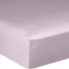 Drap housse 100% satin de coton 105 fils violet 140 x 190 cm