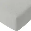 Baton Rouge Drap housse gaze de coton gris glacier 180x200 cm