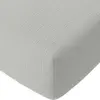 Baton Rouge Drap housse gaze de coton gris glacier 140x190 cm