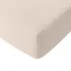 Drap housse gaze de coton ecru 140x190 cm
