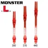 Non communiqué Shaft- L MONSTER Nylon - Rouge (Plusieurs tailles) 37mm Rouge