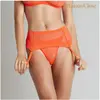 Maison Close Porte-Jarretelles Corps à Corps Néon Orange Fluo