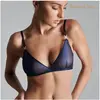 Maison Close Soutien-Gorge Triangle Blue Angel Tulle Bleu