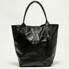 Abaco Studio - Sac cabas en Cuir Yana noir - 37x25x35 cm OS