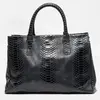 1987 by Abaco - Sac à main en Cuir Myra noir - 28x39.5x20.5 cm OS