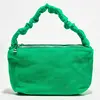 Abaco Studio - Sac à main en Velours de Cuir Lone vert - 28x17x7 cm OS